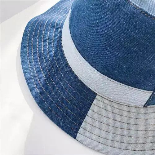 VIBE Multi Pattern Reconstructed Denim Bucket Hat Size ONE SIZE - 2 Thumbnail