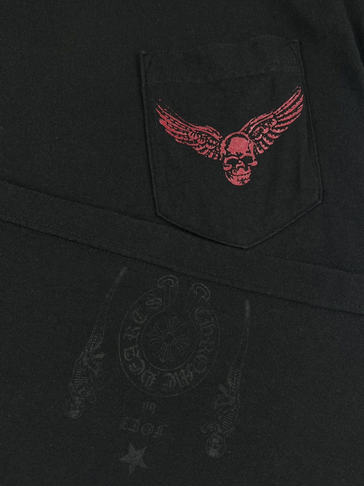 Chrome Hearts Chrome Hearts Vintage Foti Red Skull Print Tshirt Black Size US S / EU 44-46 / 1 - 4 Thumbnail