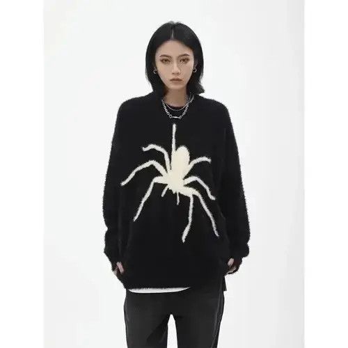 Japanese Brand Street Loose Warm Pullover Size ONE SIZE - 5 Thumbnail