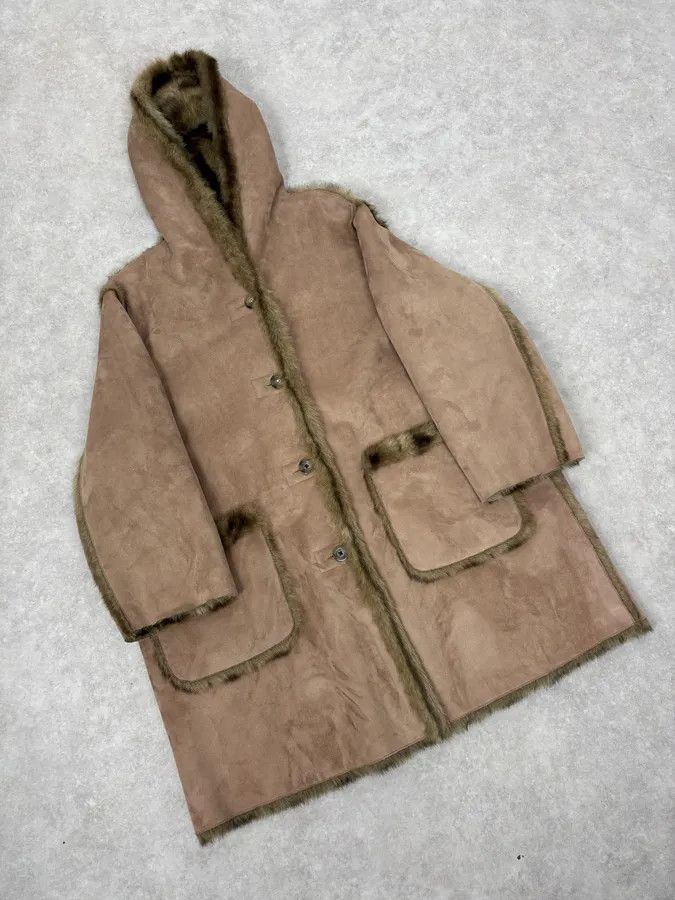 Balmain 1990s Balmain Beige Faux Fur Reversible Coat Size US M / EU 48-50 / 2 - 11 Thumbnail