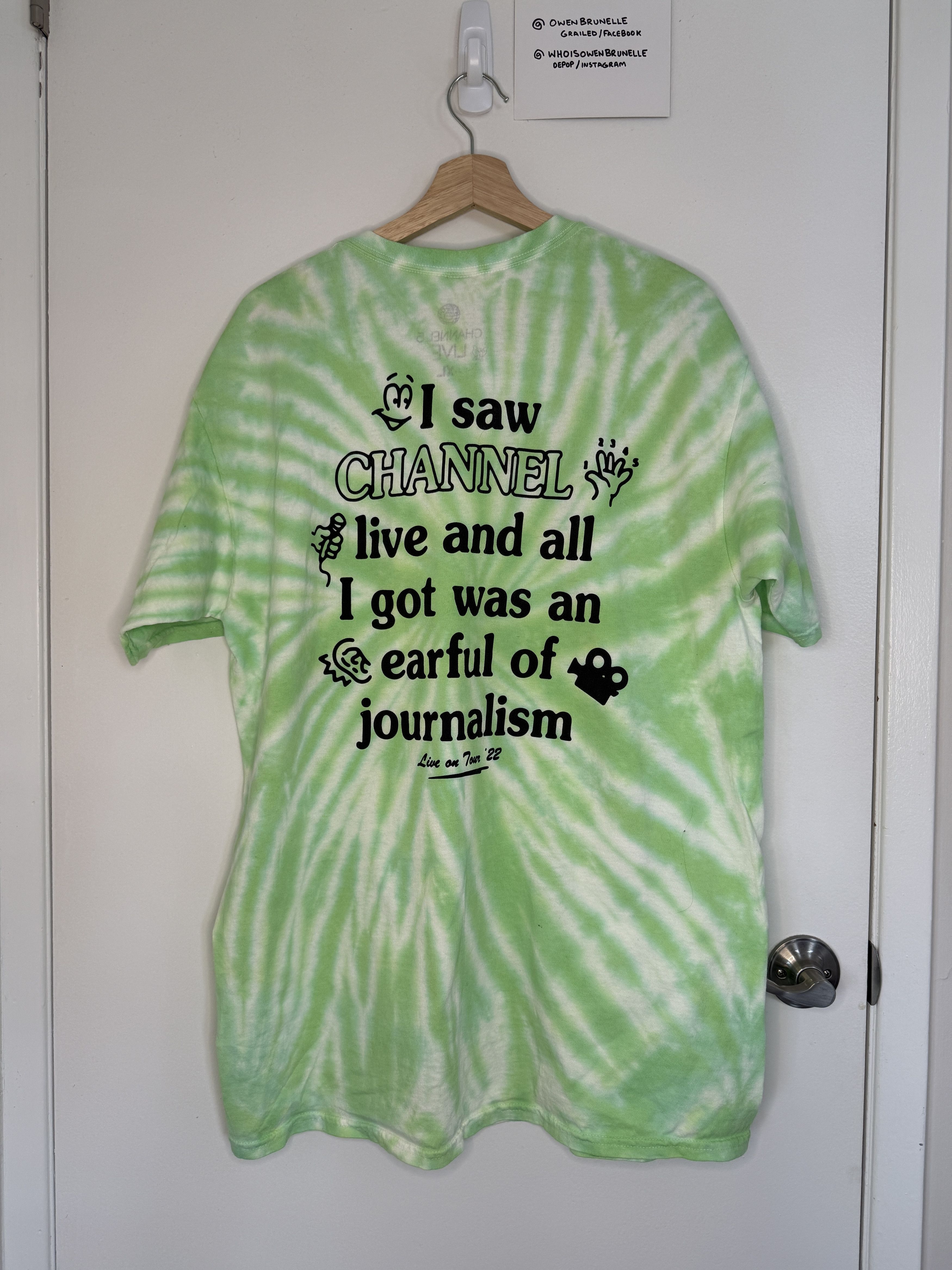 Other Channel 5 Andrew Callaghan Live Tour '22 Tie-Dye Tee XL Size US L / EU 52-54 / 3 - 2 Thumbnail