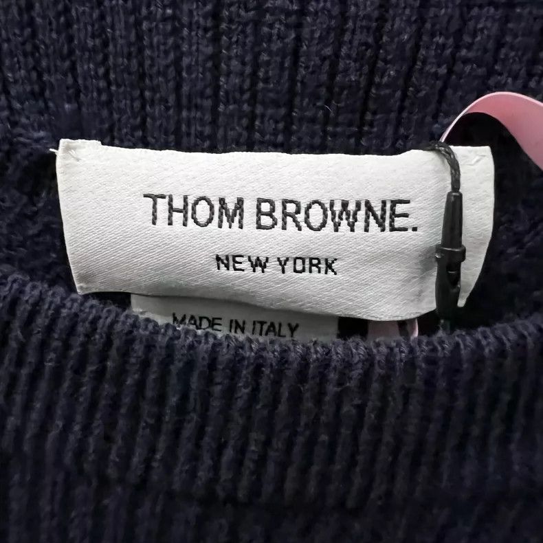 Thom Browne Thom Browne Blue and green striped knit sweater Size US XS / EU 42 / 0 - 3 Thumbnail
