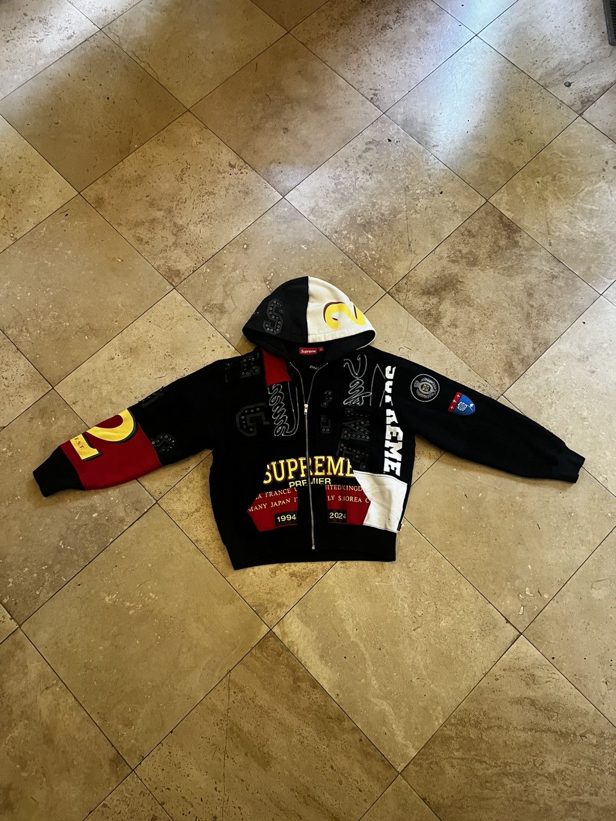 Supreme Patchwork Tie Dye Hooded Sweat Supreme Landscape Hoodie 