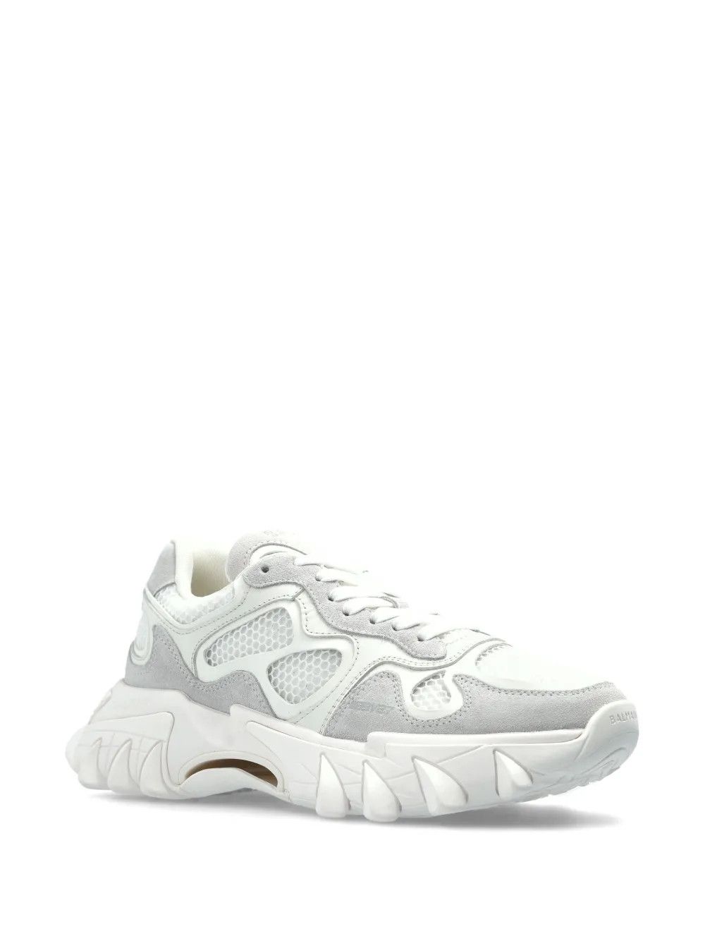Balmain o1s1wg110925 Logo Embroidery Sneakers in White Size US 6 / IT 36 - 3 Thumbnail