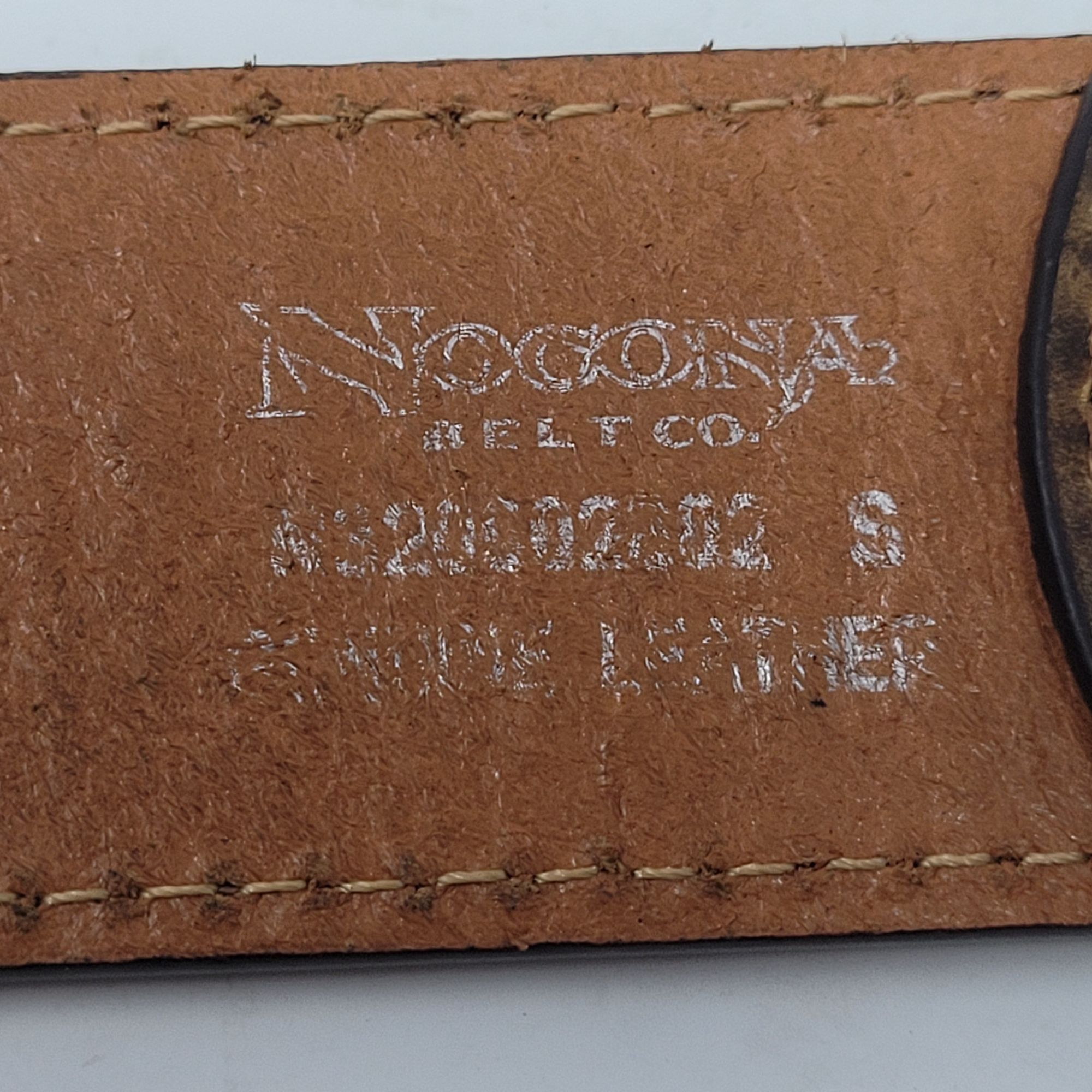 Nocona Nocona Leather Western Belt Studs Stones 30" S Brown Circle Size ONE SIZE - 9 Thumbnail