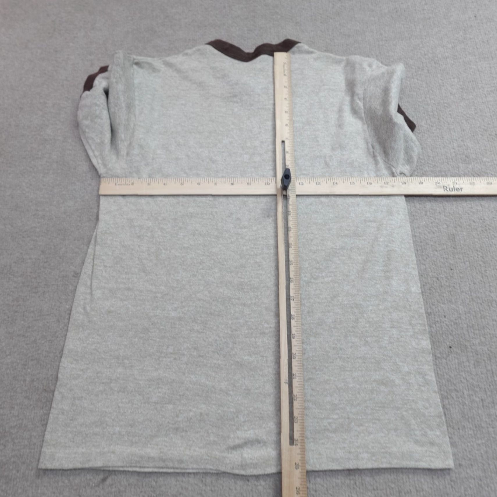 Vintage VINTAGE Womens Shirt XL Beige Heather Ringer Appalachian Shirt Crew Neck Short Sleeve Cotton Womens XL Beige Heather Appalachian Size XL / US 12-14 / IT 48-50 - 5 Thumbnail