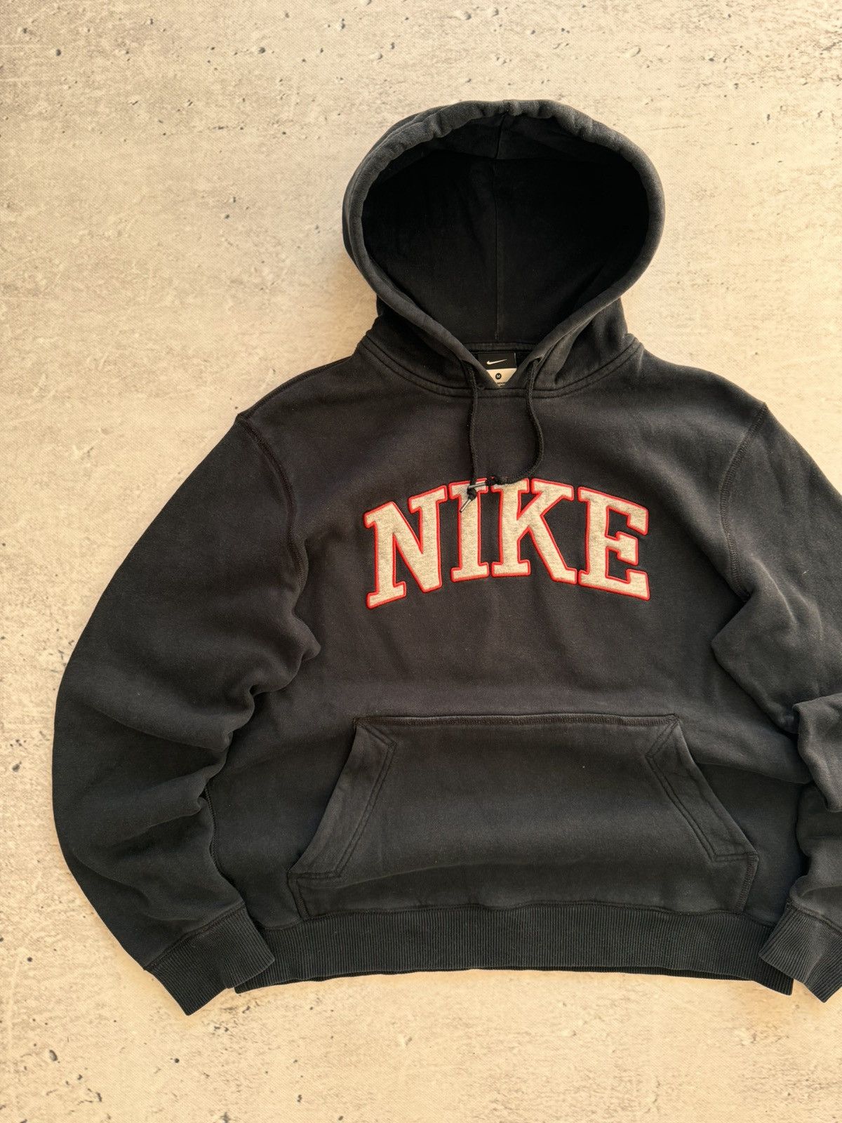 Nike × Vintage NIKE VINTAGE CENTER LOGO OVERSIZE BOXY HOODIE Size US M / EU 48-50 / 2 - 2 Thumbnail