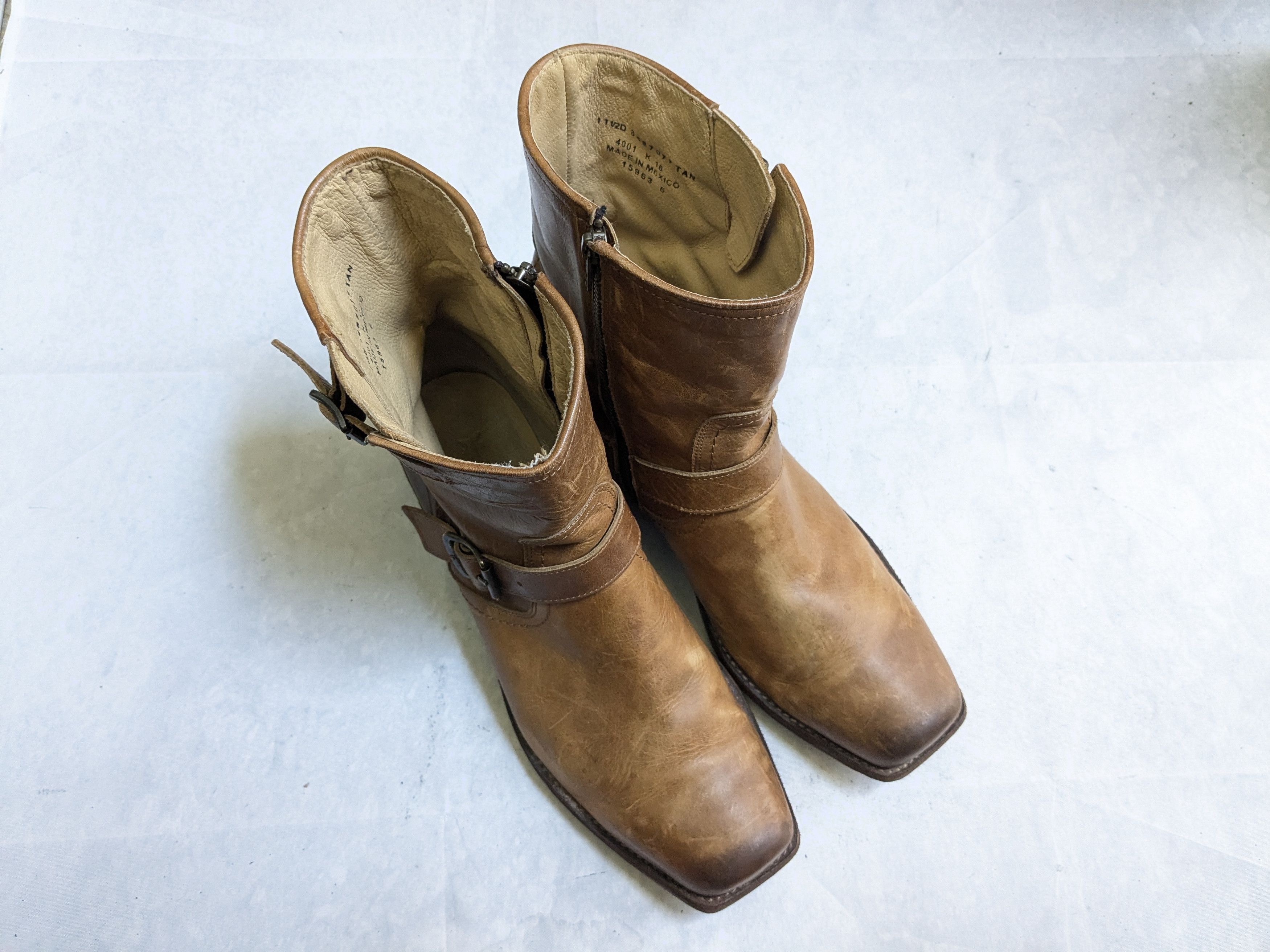 Frye Frye Engineer Boots Brown Leather 11.5 Motorcycle Biker Size US 11.5 / EU 44-45 - 4 Thumbnail