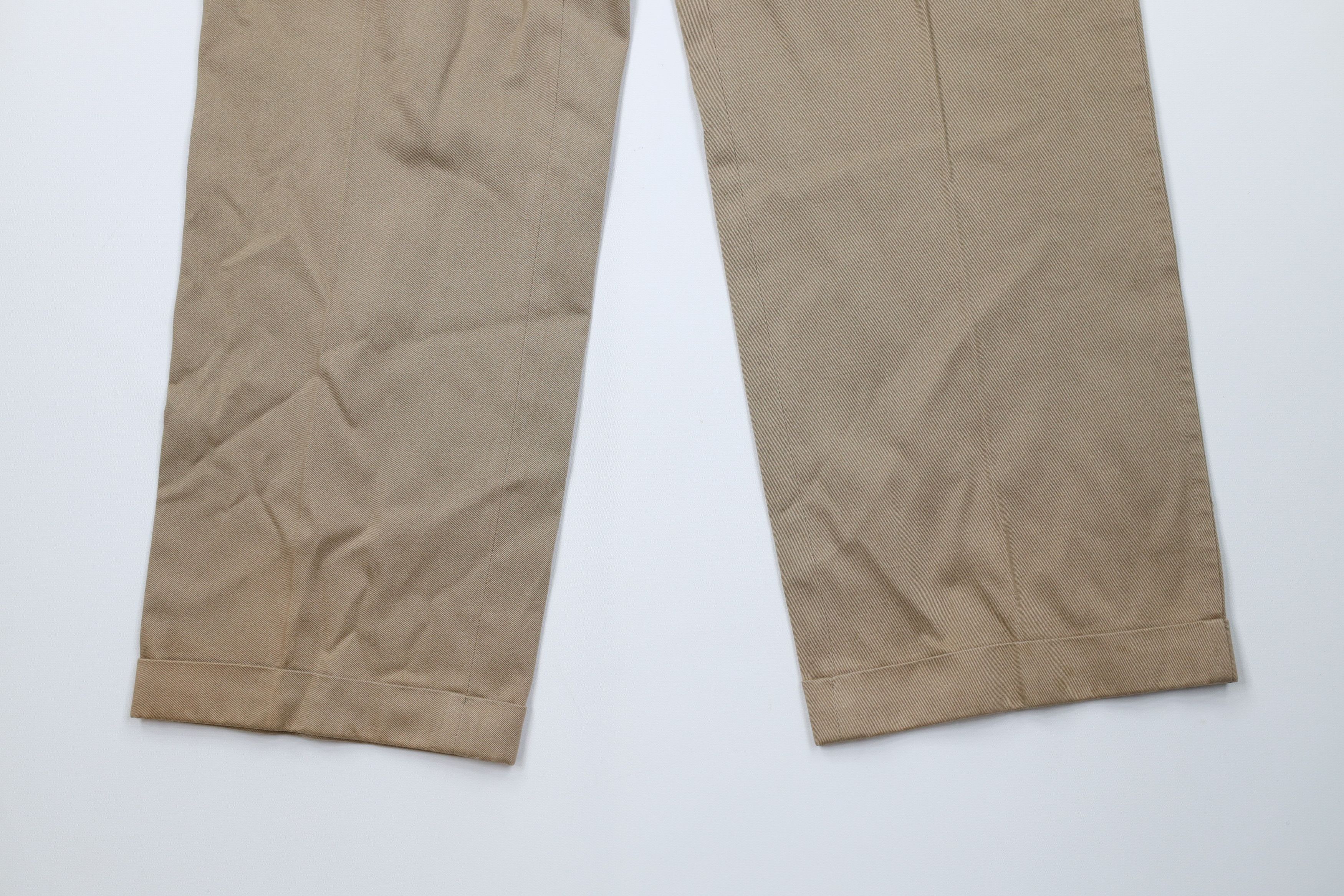 Lands' End Vintage 90s Lands End Wide Leg Heavyweight Chino Pants USA Size US 36 / EU 52 - 4 Thumbnail