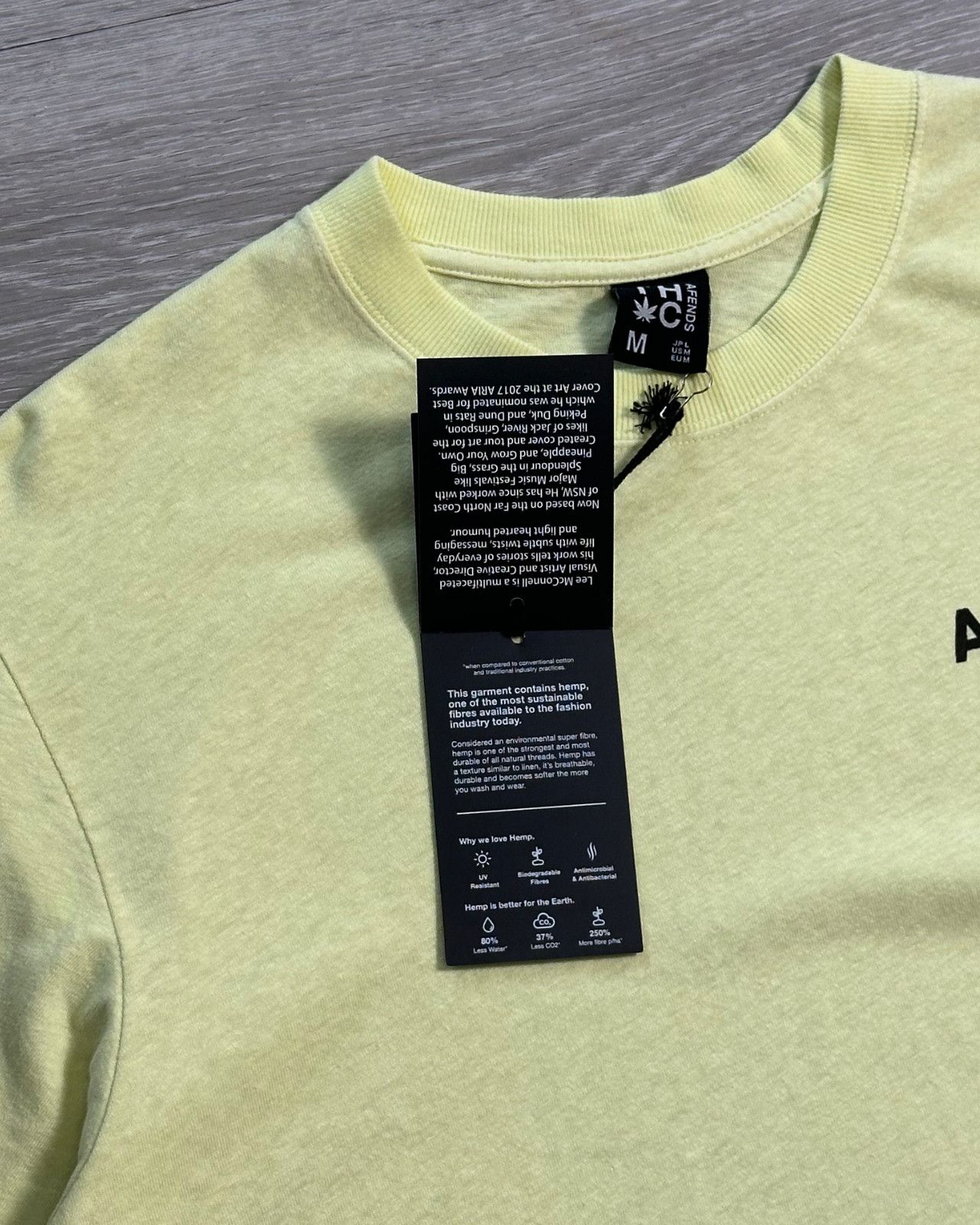 Afends BNWT Afends - Take It Back - Hemp Weed Yellow T-Shirt Medium Size US M / EU 48-50 / 2 - 10 Thumbnail