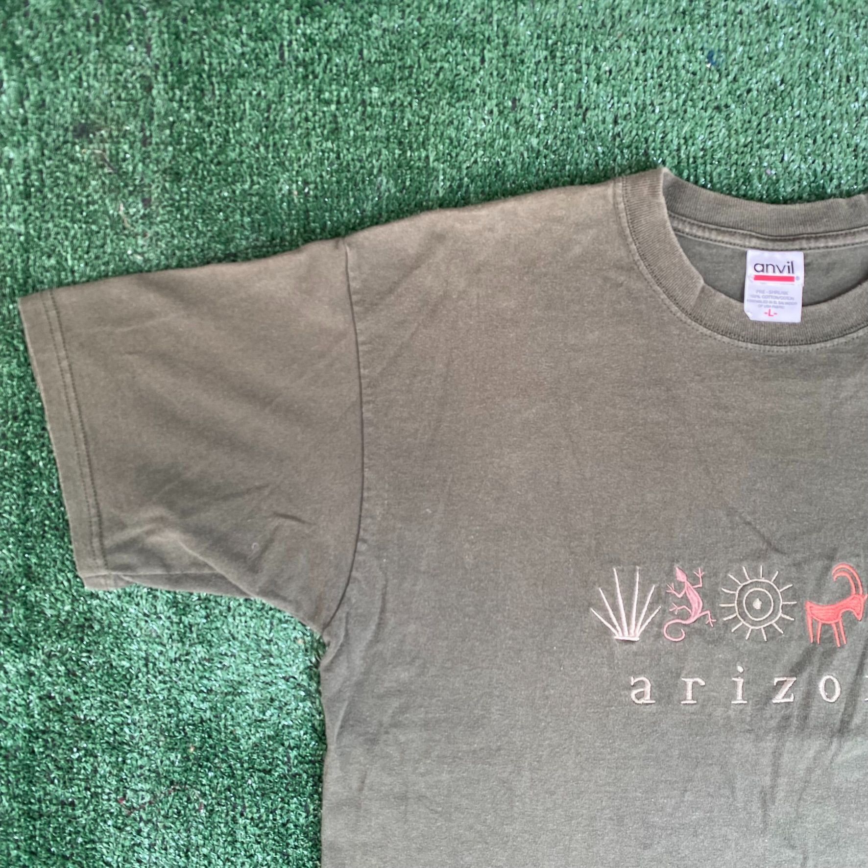 Anvil Vintage Y2K Arizona Nature Shirt Native Desert Tourist Tee Size US L / EU 52-54 / 3 - 2 Thumbnail
