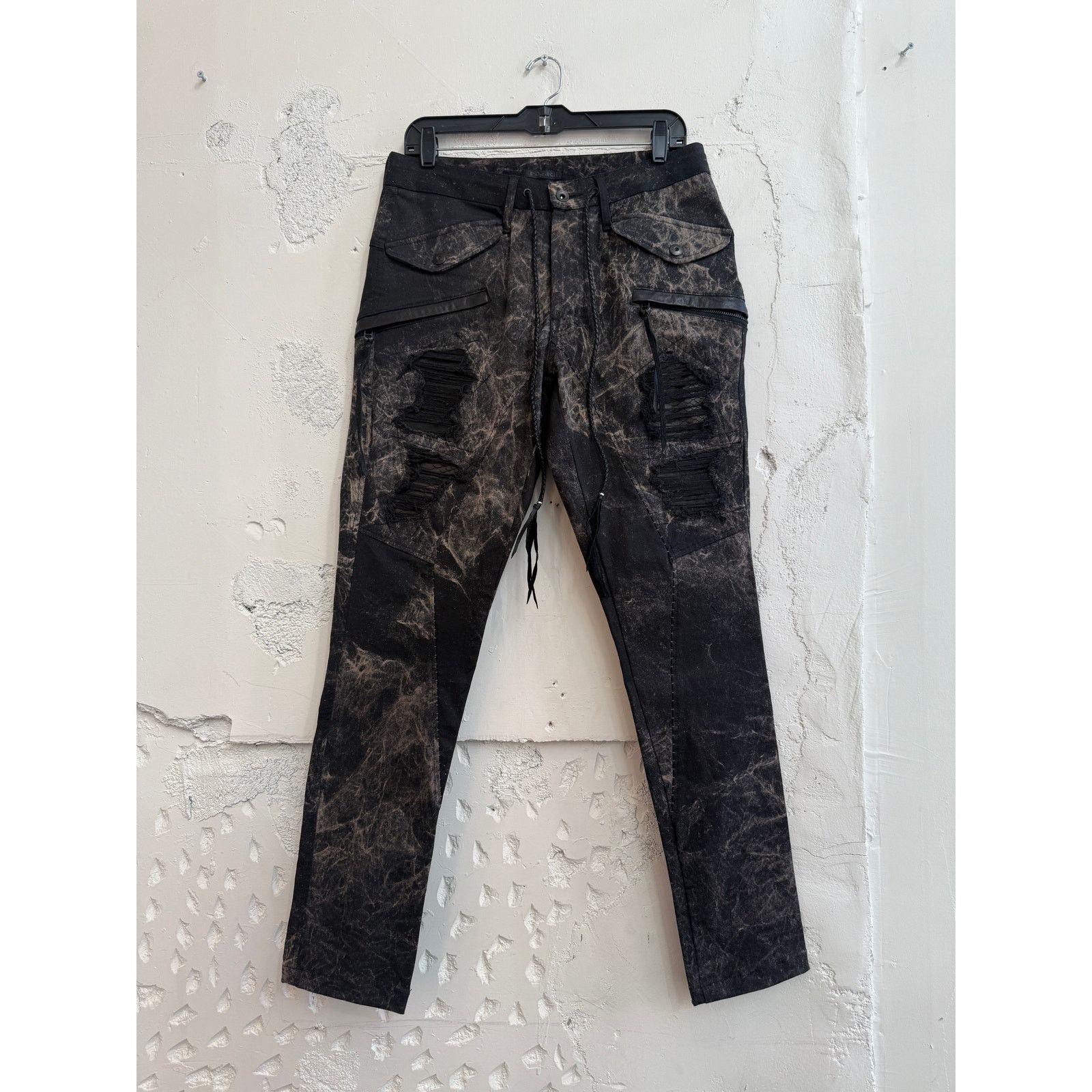 KMRii KmRii Distressed Patch Pants Size US 32 / EU 48 - 1 Thumbnail
