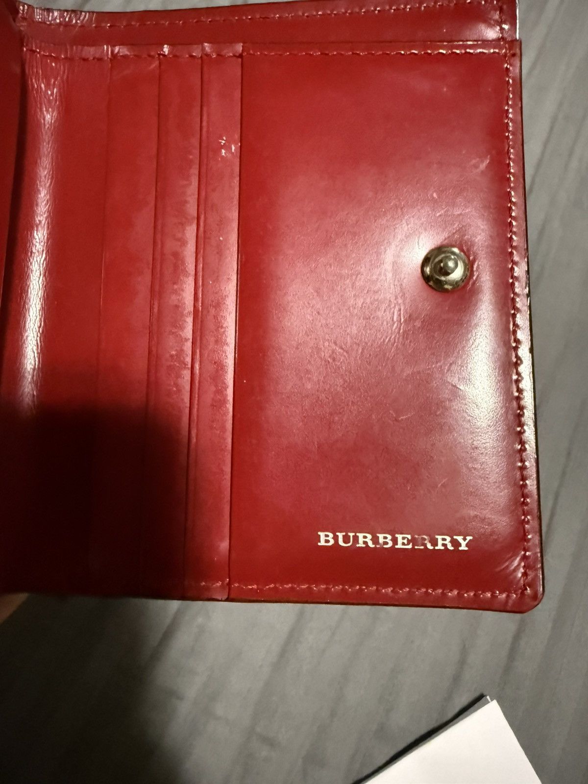 Burberry Burberry Red Leather bifold wallet Size ONE SIZE - 9 Thumbnail