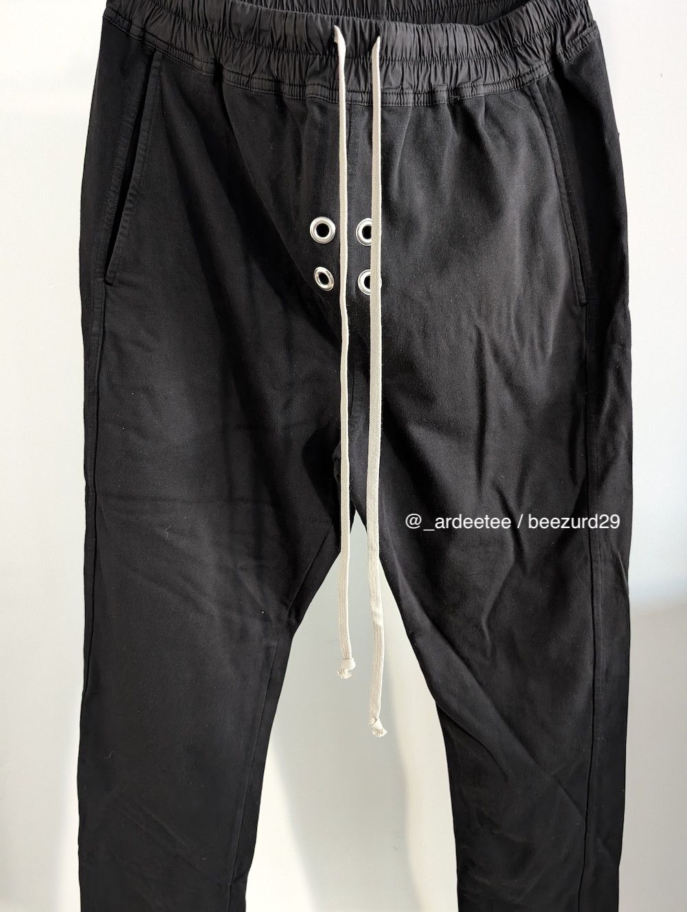 Rick Owens *NEW* GIMP EYELET BERLIN SWEATPANTS RIG MID-WEIGHT S $830 Size US 30 / EU 46 - 2 Thumbnail