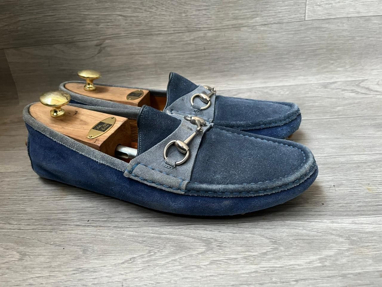 Gucci Gucci Horsebit Suede Leather Slip On Loafers Sz UK 10.5 Size US 11.5 / EU 44-45 - 5 Thumbnail