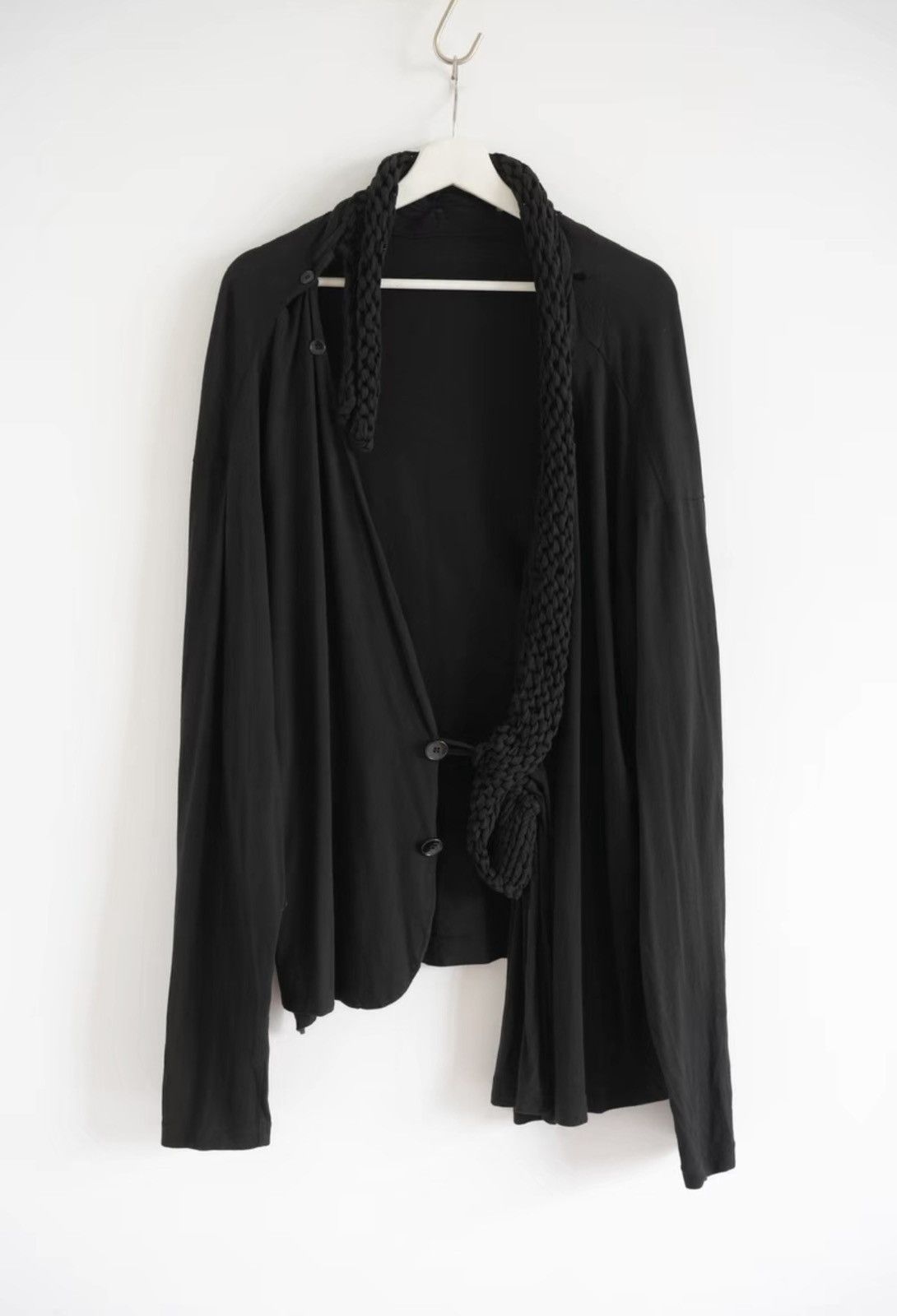 Yohji Yamamoto Yohji Yamamoto 18SS Asymmetric Knot Knit Cardigan Size US M / EU 48-50 / 2 - 1 Thumbnail