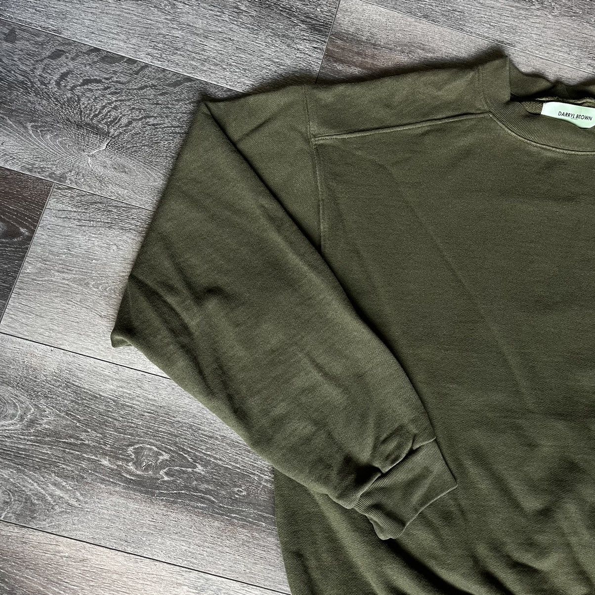 Other Darryl Brown Military Olive Blank Crewneck Sweatshirt Size US M / EU 48-50 / 2 - 3 Thumbnail