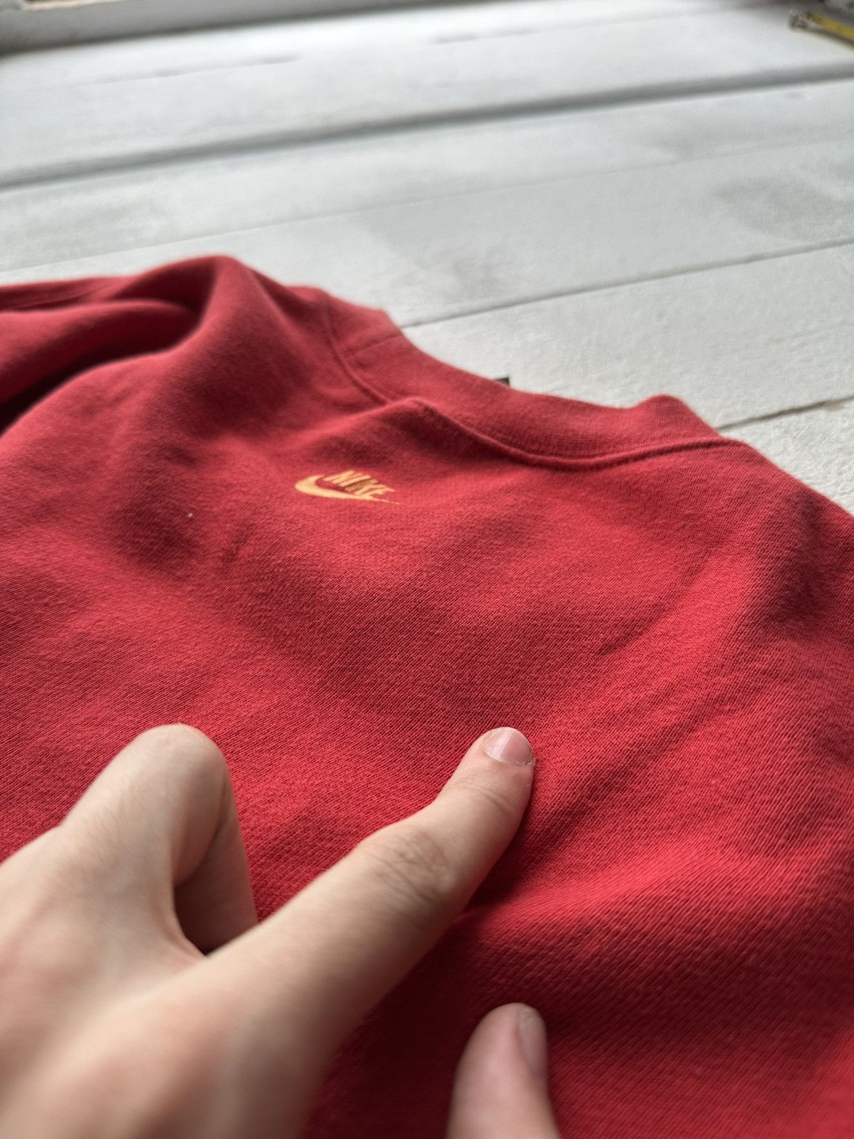 Nike 🚨90s Nike Big Logo “NS” Swoosh RED Sweatshirt y2k rare Size US M / EU 48-50 / 2 - 15 Thumbnail