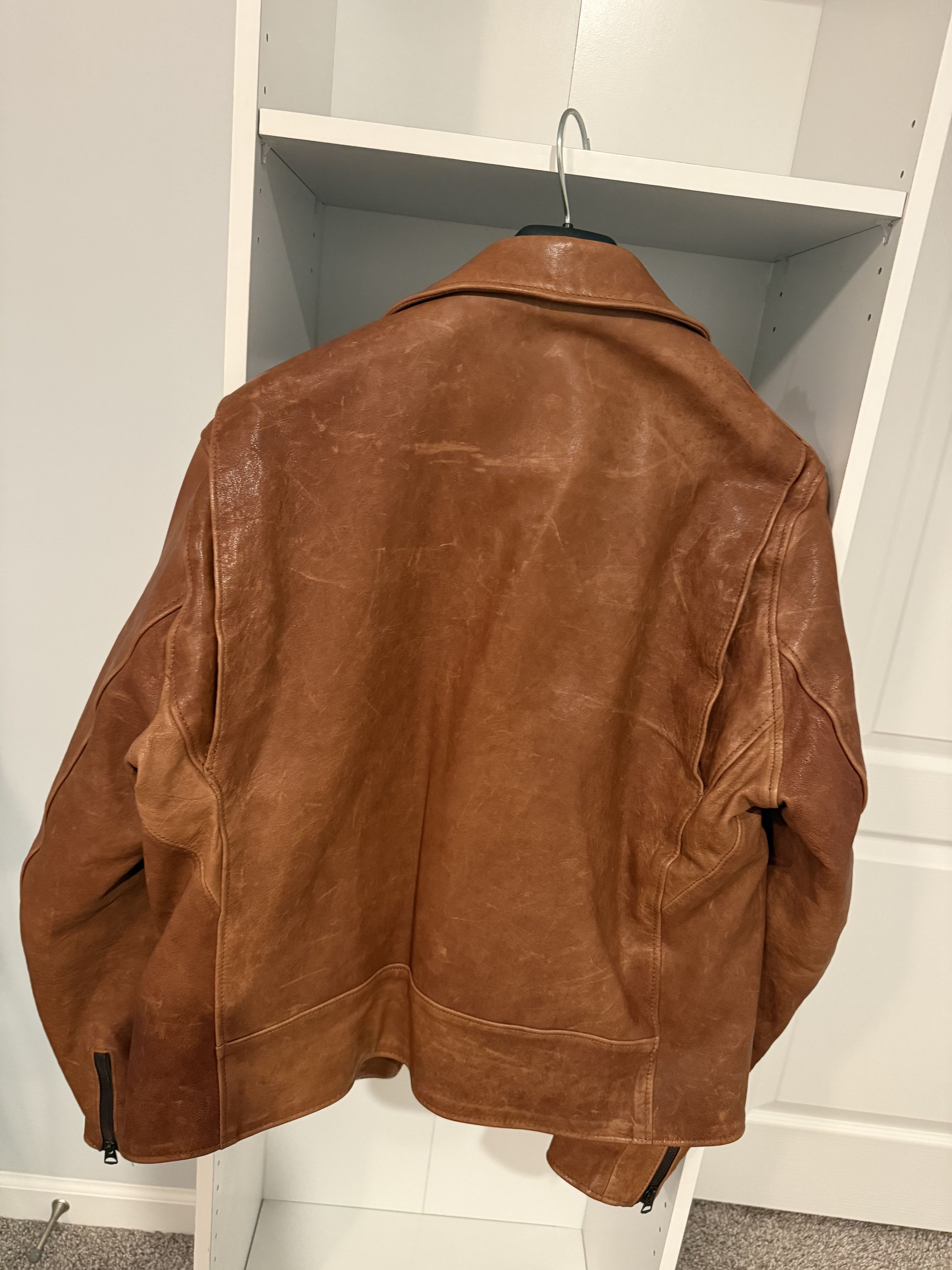Schott Schott P213 Raven - Lambskin Perfecto® Jacket Size US XL / EU 56 / 4 - 4 Thumbnail