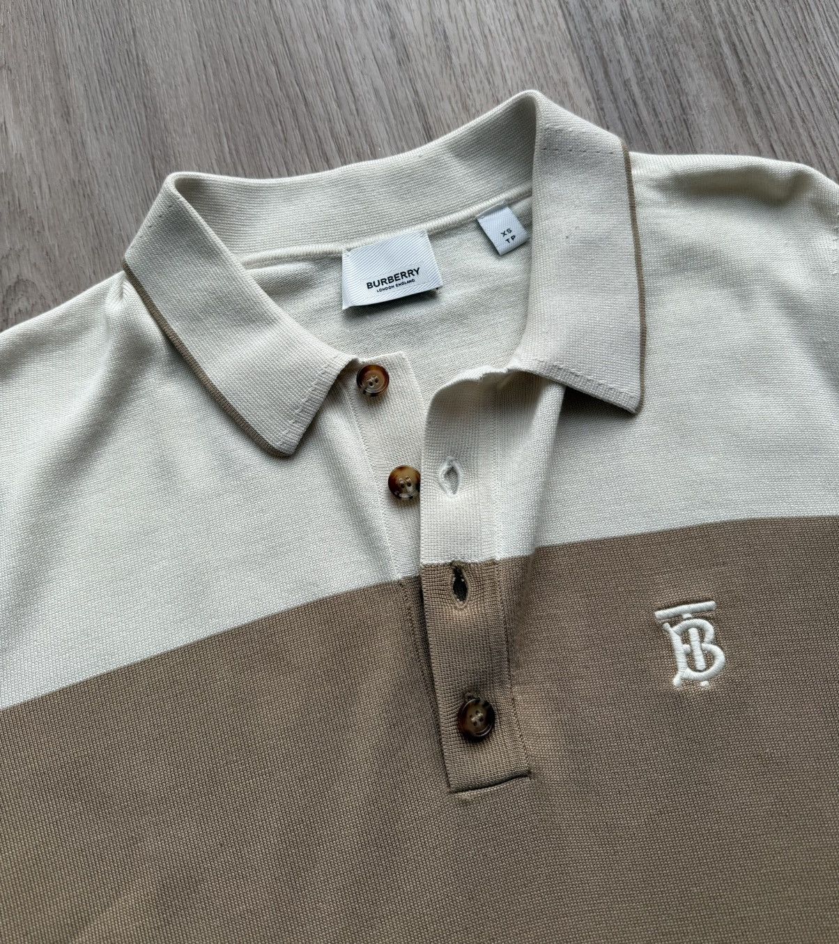 Burberry Burberry London Beige Polo T-Shirt Size US XS / EU 42 / 0 - 6 Thumbnail