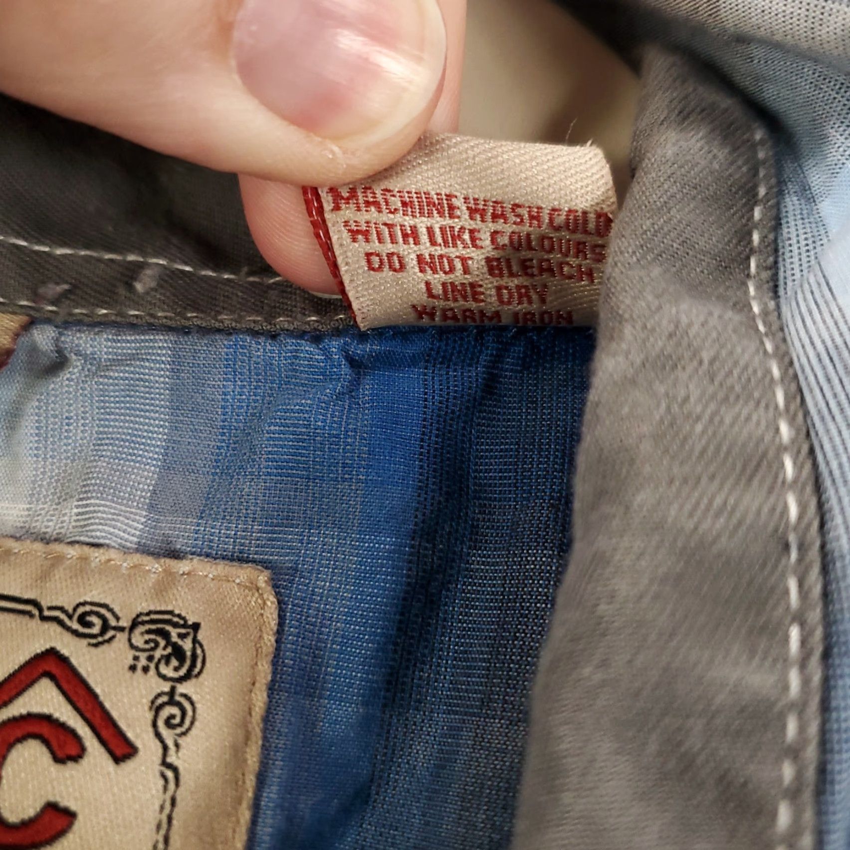 Vintage Rafter C Mens Large Plaid Pearl Snap Shirt - Blue White Western Rodeo Cotton Casual Long Sleeve Shirt Size US L / EU 52-54 / 3 - 5 Thumbnail