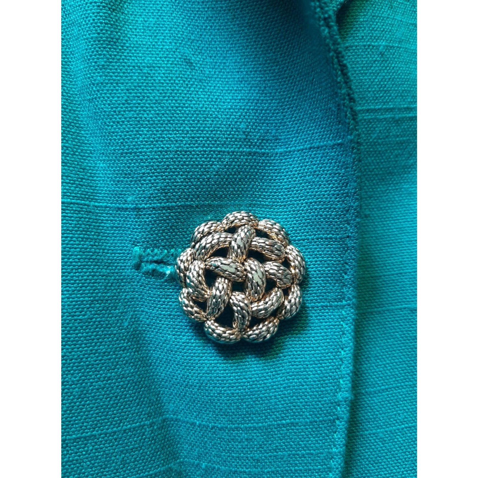 Vintage VINTAGE Requirements Blazer Womens Size 8 Teal 1 button 2 pocket USA Blazer Womens Size 8 Blue Pockets Included Size M / US 6-8 / IT 42-44 - 3 Thumbnail