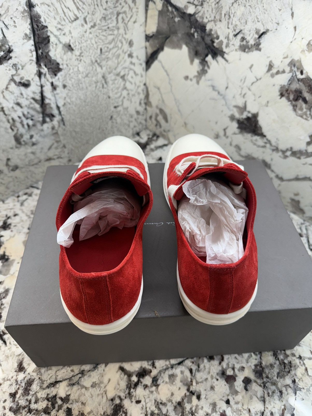 Rick Owens Rick Owens Extreme Lo Red Suede Trainers Size 41 Size US 8 / EU 41 - 3 Thumbnail