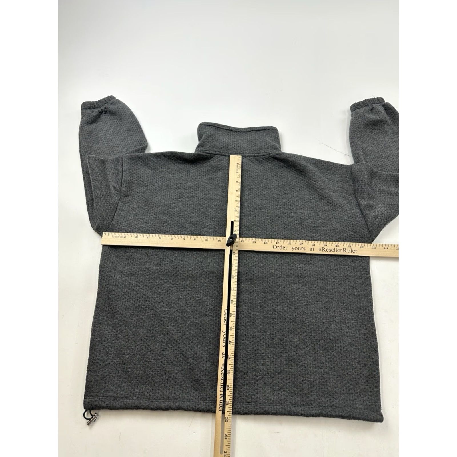 J.Crew J.Crew Sweatshirt Womens XS Gray 1/2 Zip Terry Pointelle Pullover Size XS / US 0-2 / IT 36-38 - 6 Thumbnail