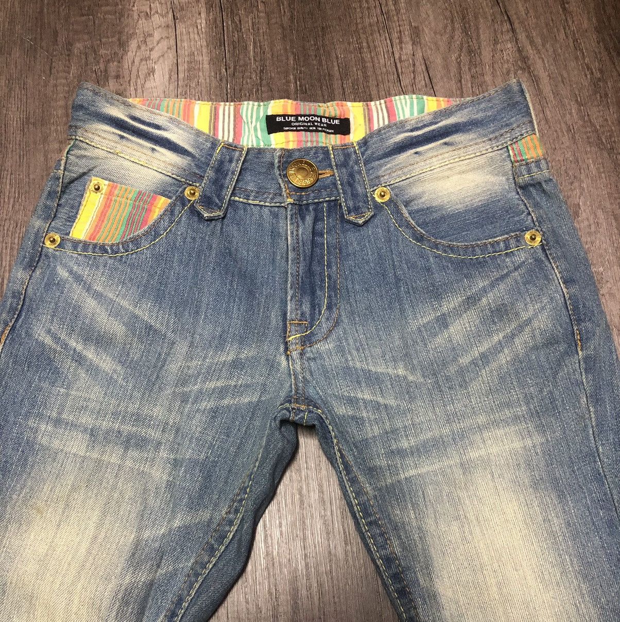 Blue Blue Japan × Hysteric Glamour Vintage Blue Moon Blue Jeans (unisex) Size US 30 / EU 46 - 11 Thumbnail