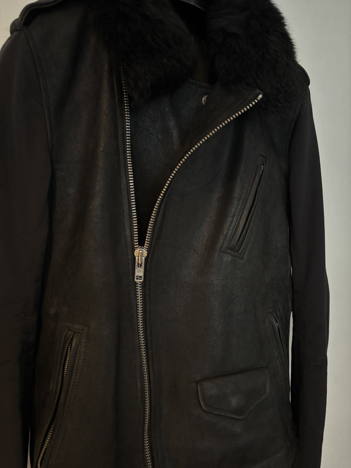 Rick Owens Rick Owens FW 13 PLINTH Stooges with fur collar Size US S / EU 44-46 / 1 - 4 Thumbnail