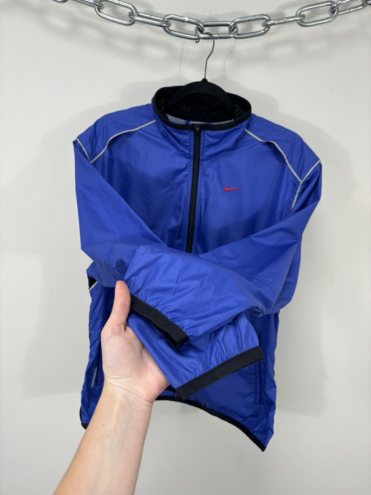 Nike Vintage Nike Y2K Clima-Fit Retro Hype Blue Track Jacket Size US M / EU 48-50 / 2 - 9 Thumbnail