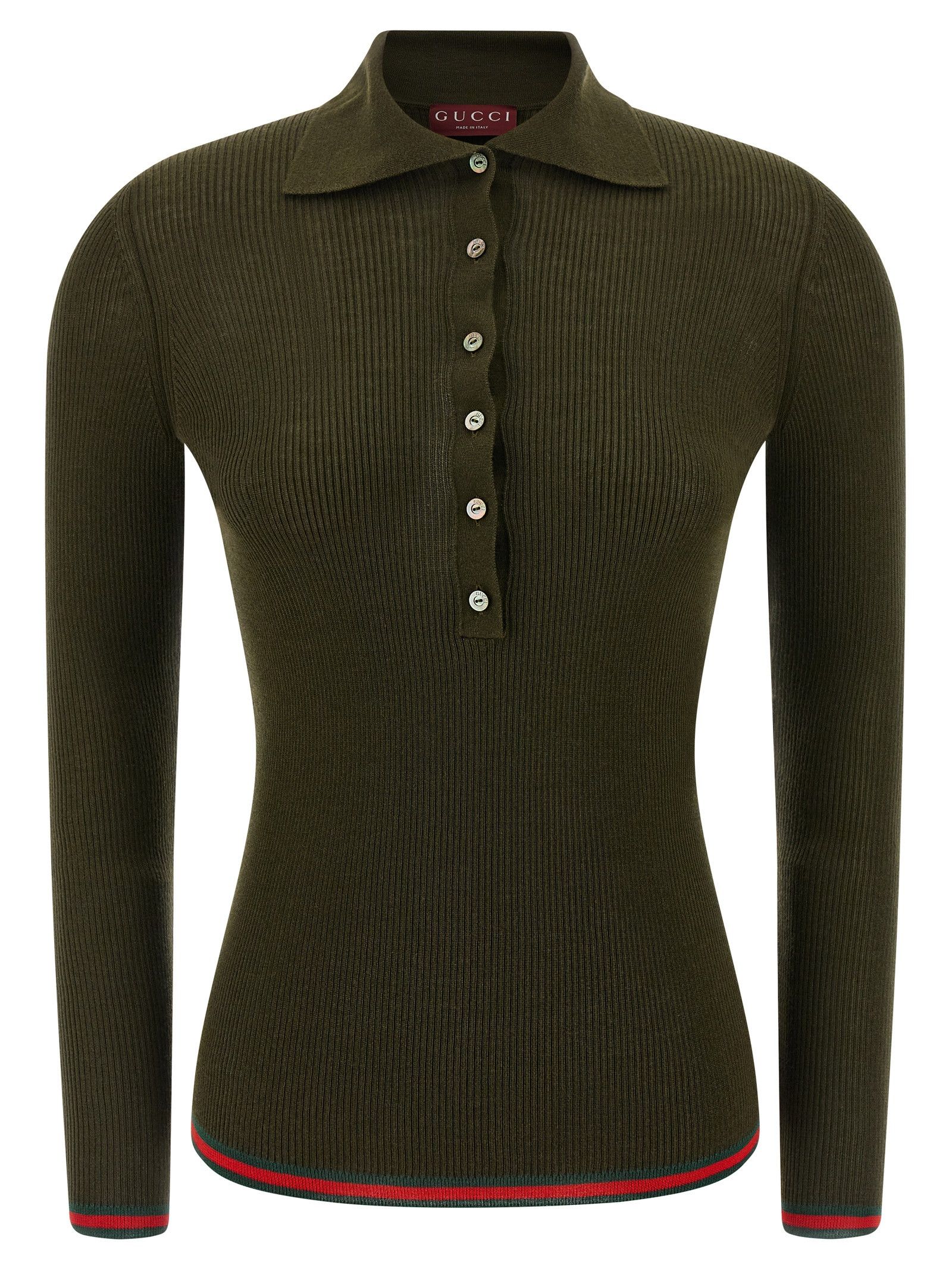 Gucci 'Nastro Web' polo shirt Size M / US 6-8 / IT 42-44 - 1 Thumbnail