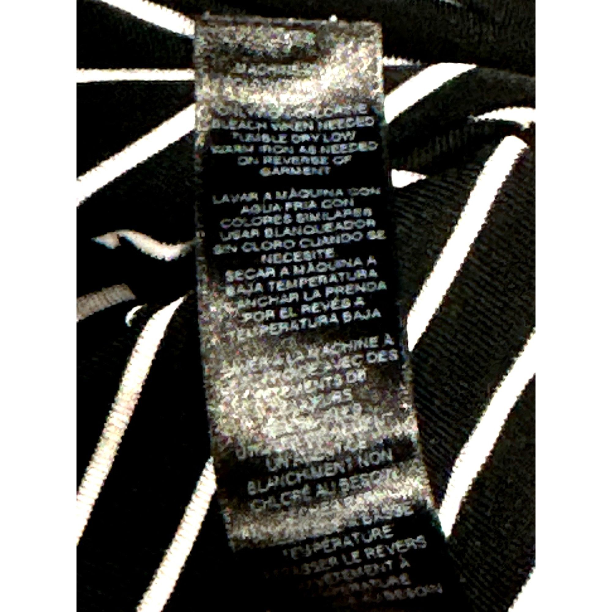 Chicos Chicos Black White Striped Asymmetrical Long Sleeve Tunic Dr Size XL / US 12-14 / IT 48-50 - 8 Thumbnail