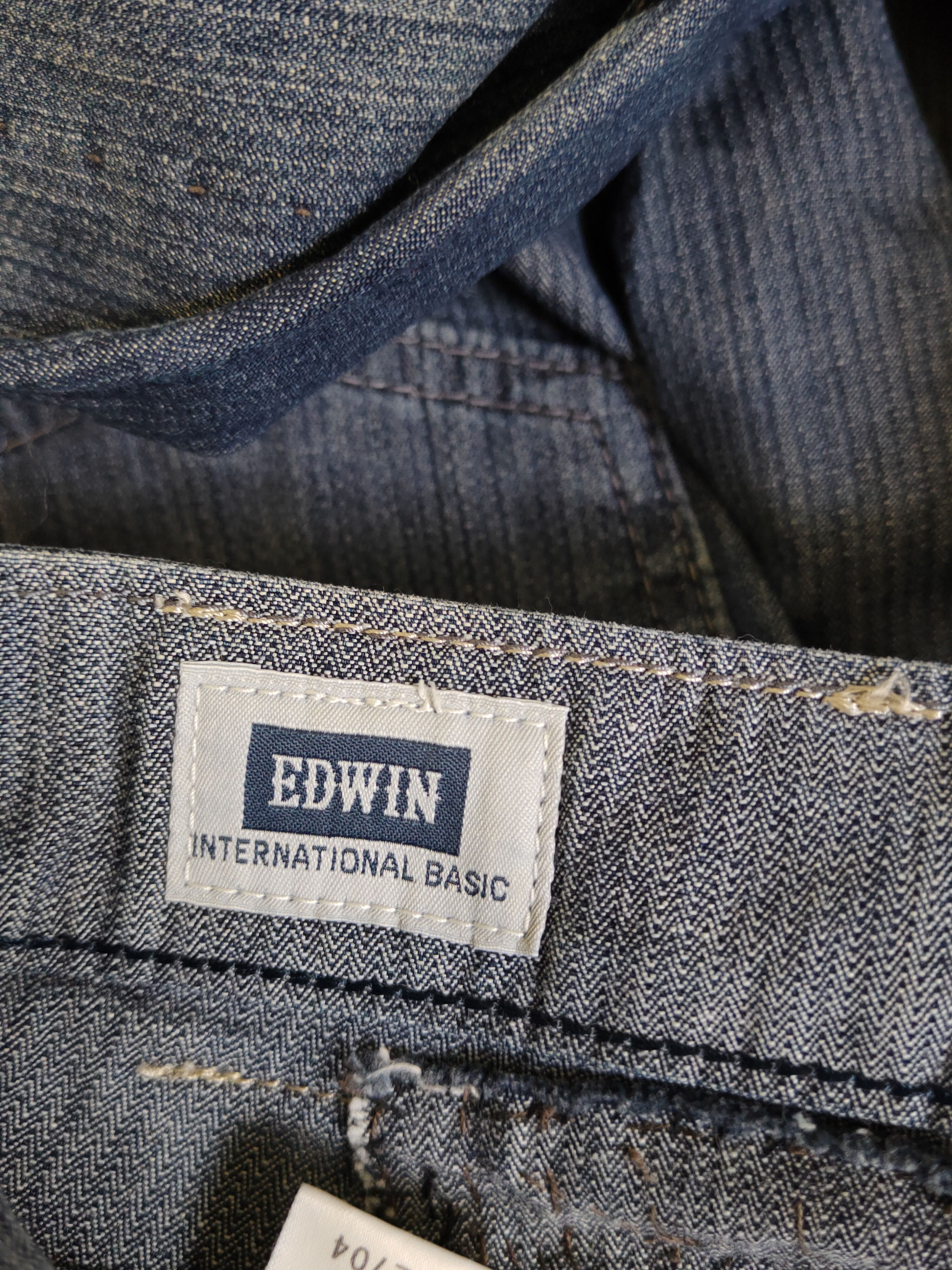Edwin Edwin Dark Blue Faded Distressed Ripped Jeans #S2475 Size US 31 - 16 Thumbnail