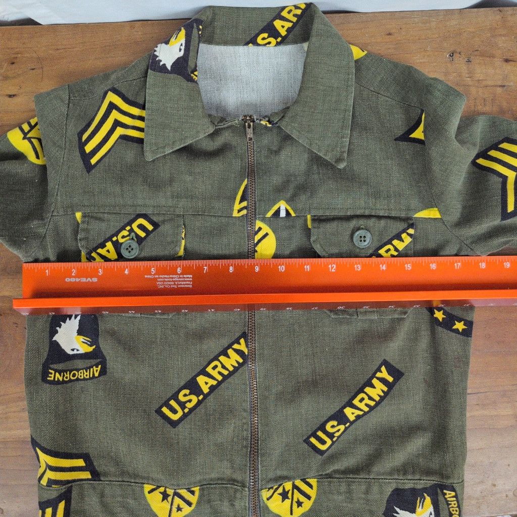 Vintage Vintage handmade Army Airborne ZIp Up Canvas jacket Size XS / US 0-2 / IT 36-38 - 5 Thumbnail