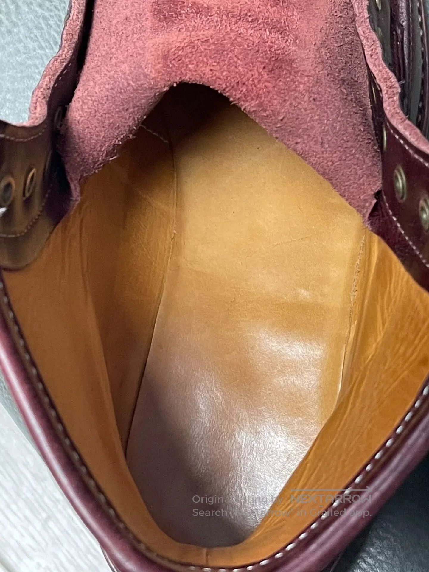 Meister Left Master Custom Burgundy Leather Shoes. Size US 9 / EU 42 - 7 Thumbnail