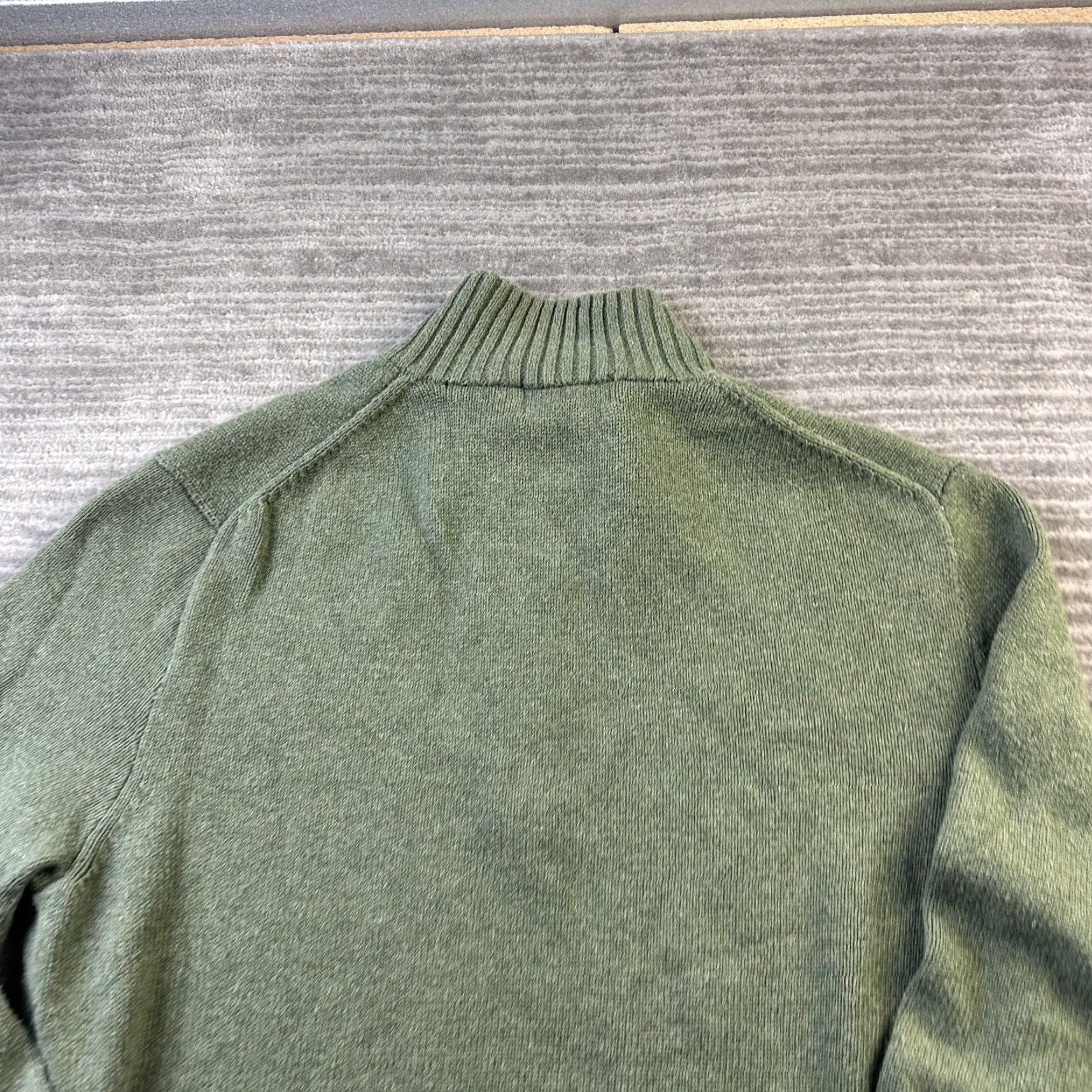 Polo Ralph Lauren Polo Ralph Lauren Sweater Polo Ralph Lauren Mens Large Green Knit Quarter Zip Pony Size US L / EU 52-54 / 3 - 5 Thumbnail