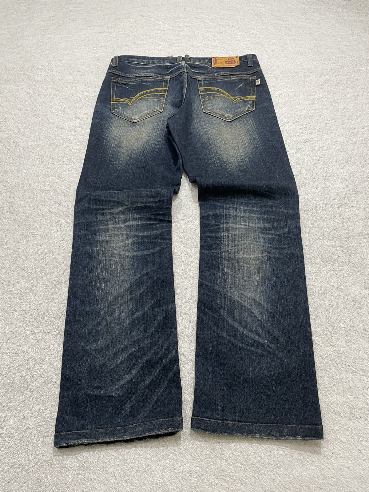 If Six Was Nine 2000s Zero-G Distressed Fading Denim Y2K Size US 32 / EU 48 - 8 Thumbnail