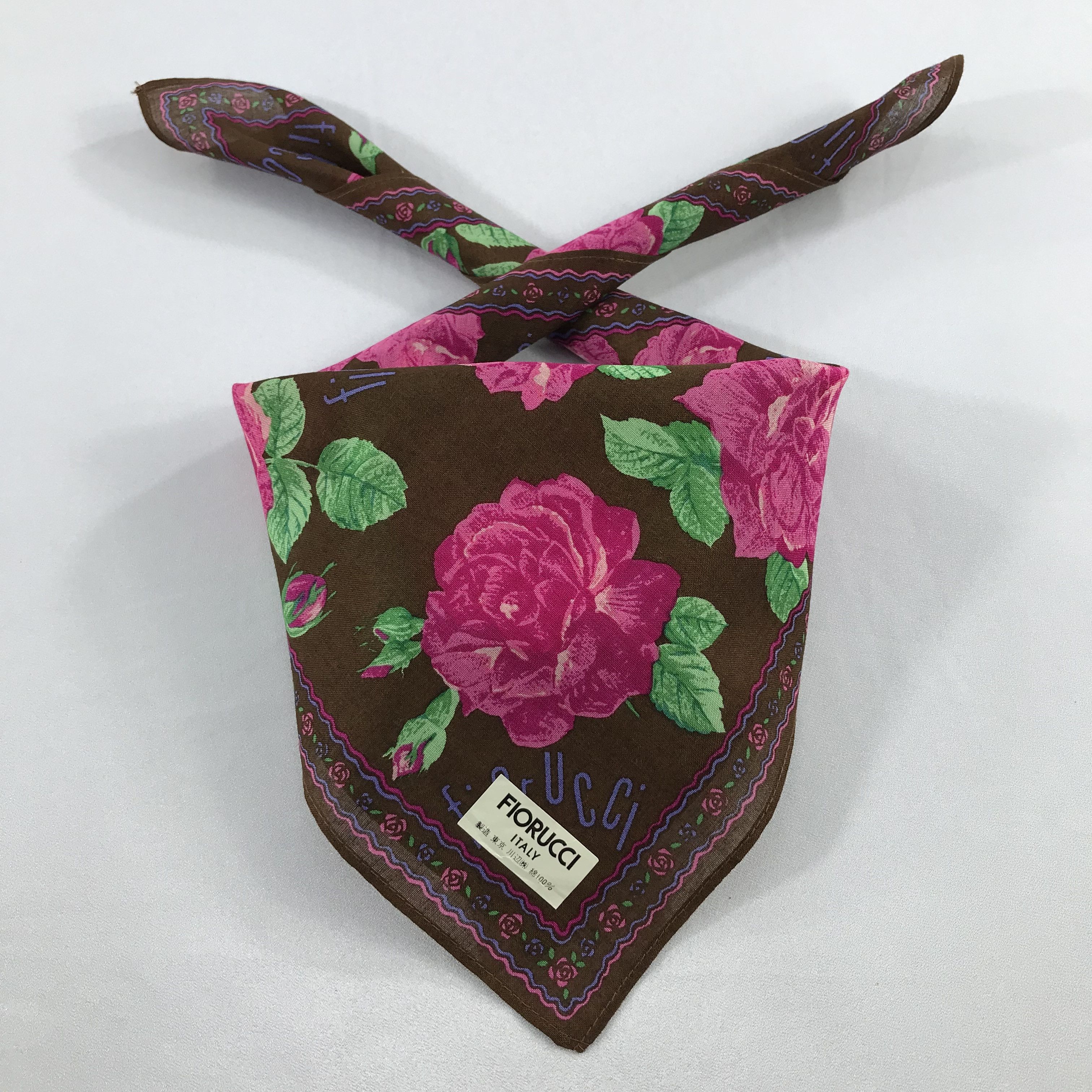 Fiorucci × Vintage Fiorucci Bandana / Handkerchief / Neckerchief - S2141 Size ONE SIZE - 3 Thumbnail