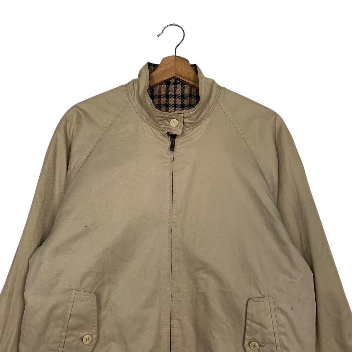 DAKS Daks England Checkered Wool Reversible Bomber Size US M / EU 48-50 / 2 - 2 Thumbnail