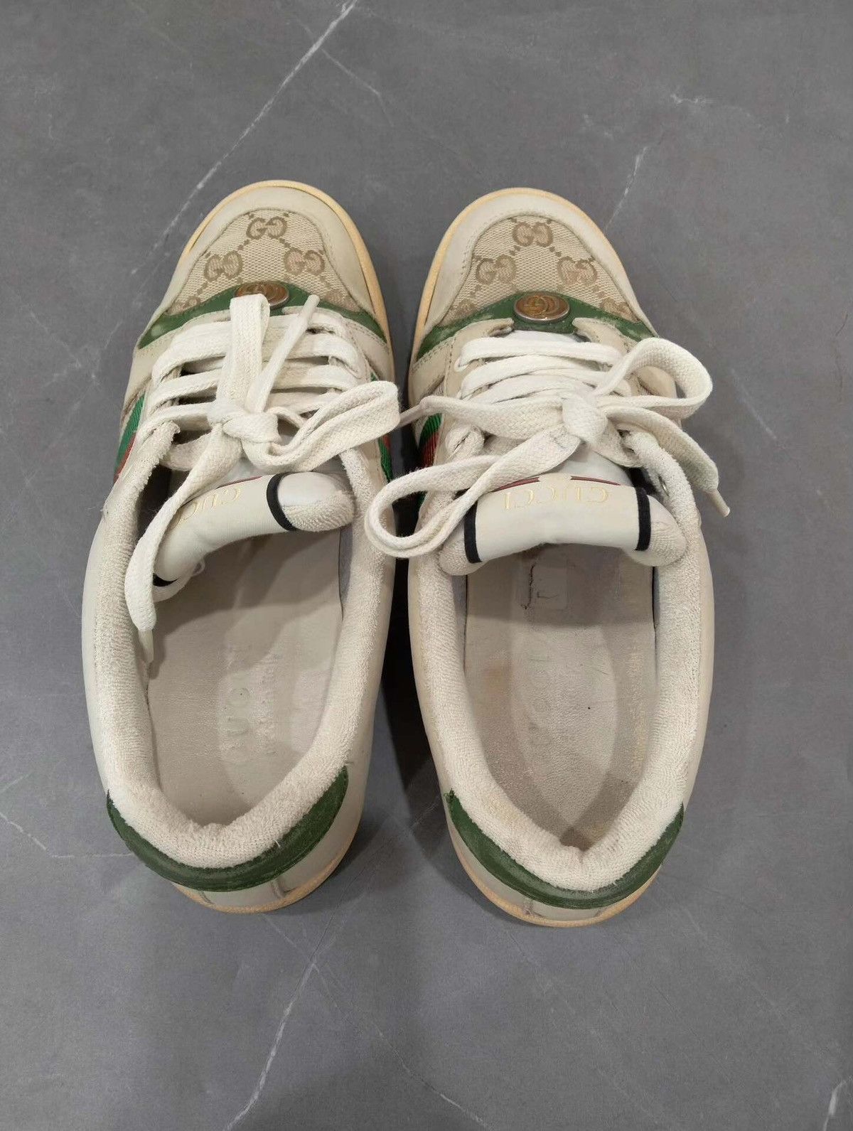 Gucci Gucci Low-Top Screener sneakers in distressed Size US 8.5 / IT 38.5 - 2 Thumbnail