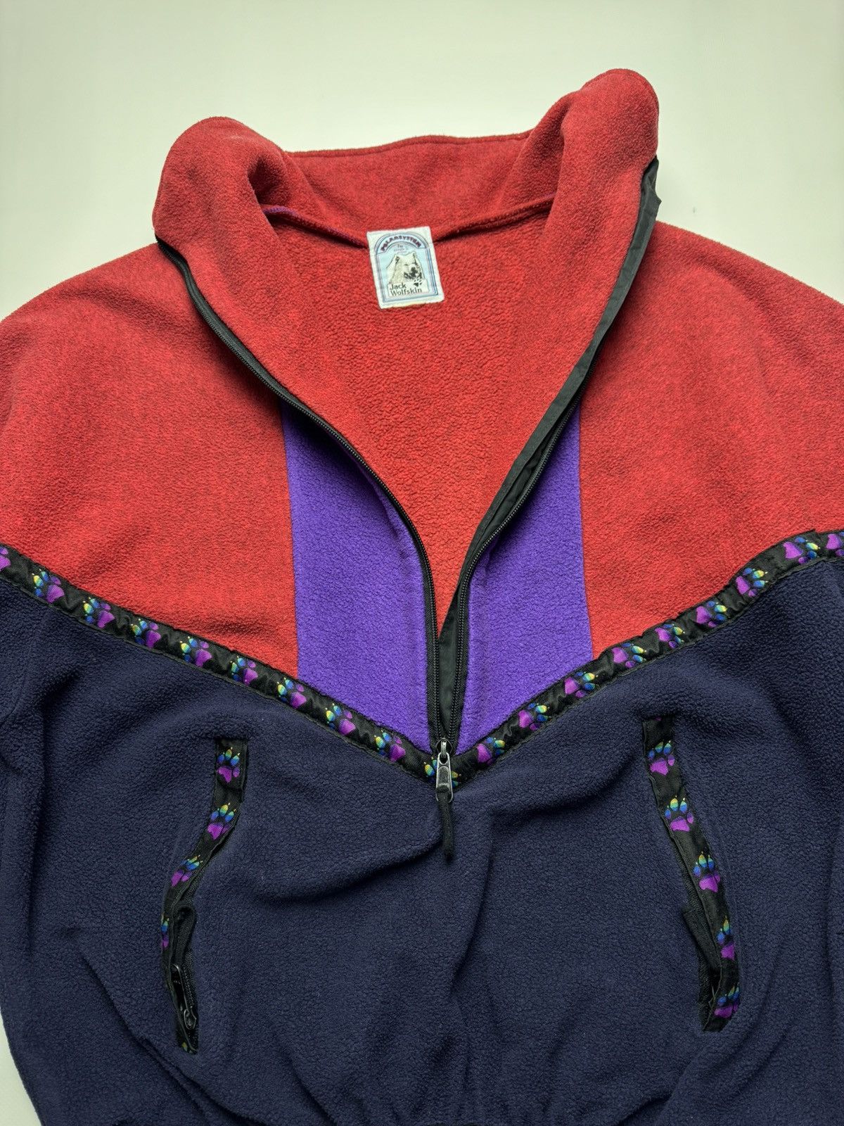 Jack Wolfskin Vintage Jack Wolfskin Paw Print Fleece Jacket Gorpcore Retro Size US M / EU 48-50 / 2 - 7 Thumbnail