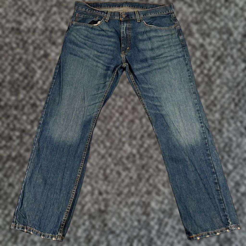 Levi's Levi's 559 Jeans Mens 36x30 Relaxed Fit Straight Dark Wash Blue Denim Grunge Size US 36 / EU 52 - 1 Thumbnail