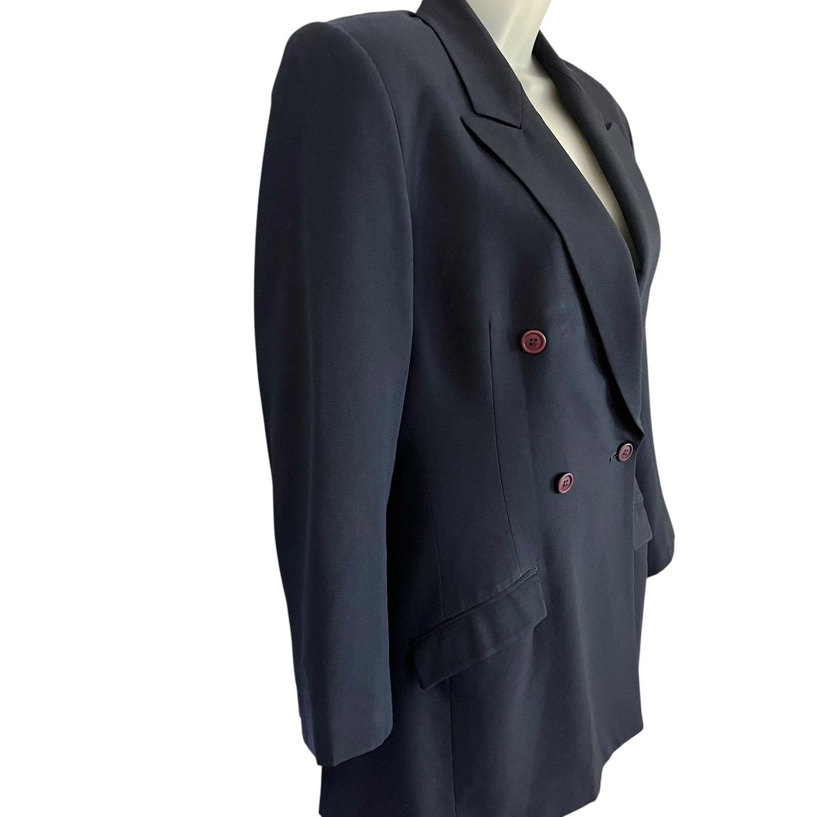 Stephen Sprouse × Vintage RARE Stephen Sprouse Archival Navy Blue Blazer Jacket Size S / US 4 / IT 40 - 8 Thumbnail