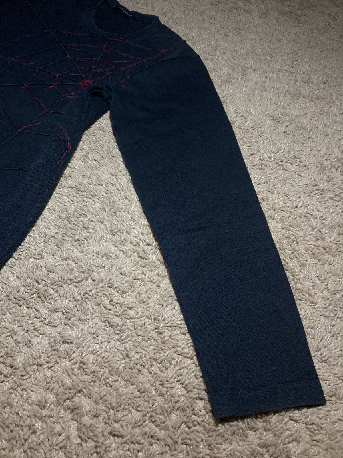 Ryuichiro Shimazaki AW98 Ryuichiro Shimazaki Spiderweb 3D Knit Red 90s 1998 Size US M / EU 48-50 / 2 - 7 Thumbnail