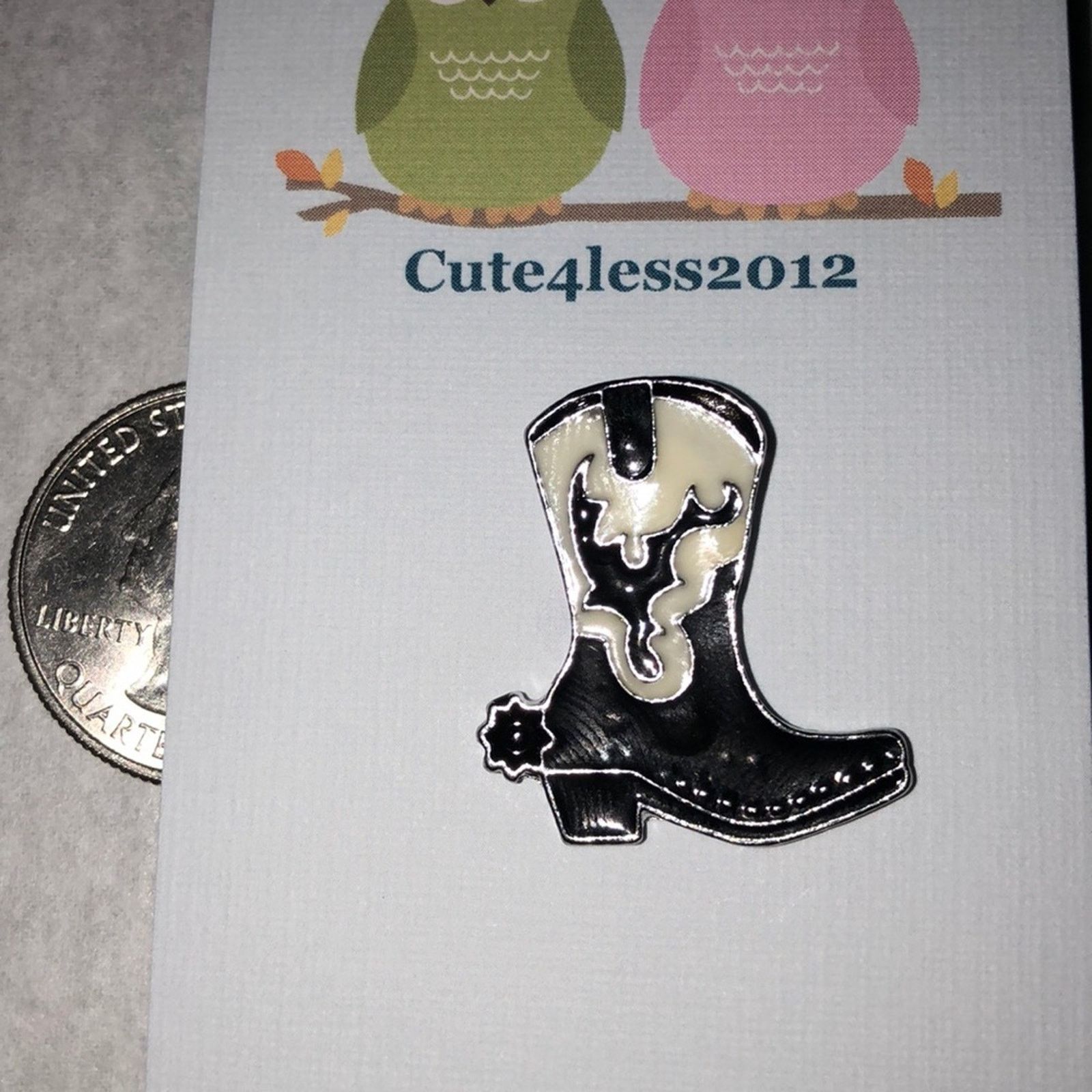 Other Cowboy Boot Pin Brooch Size ONE SIZE - 1 Thumbnail