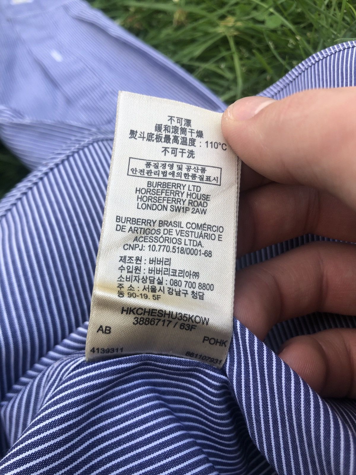 Burberry Burberry striped button up Size US XL / EU 56 / 4 - 9 Thumbnail