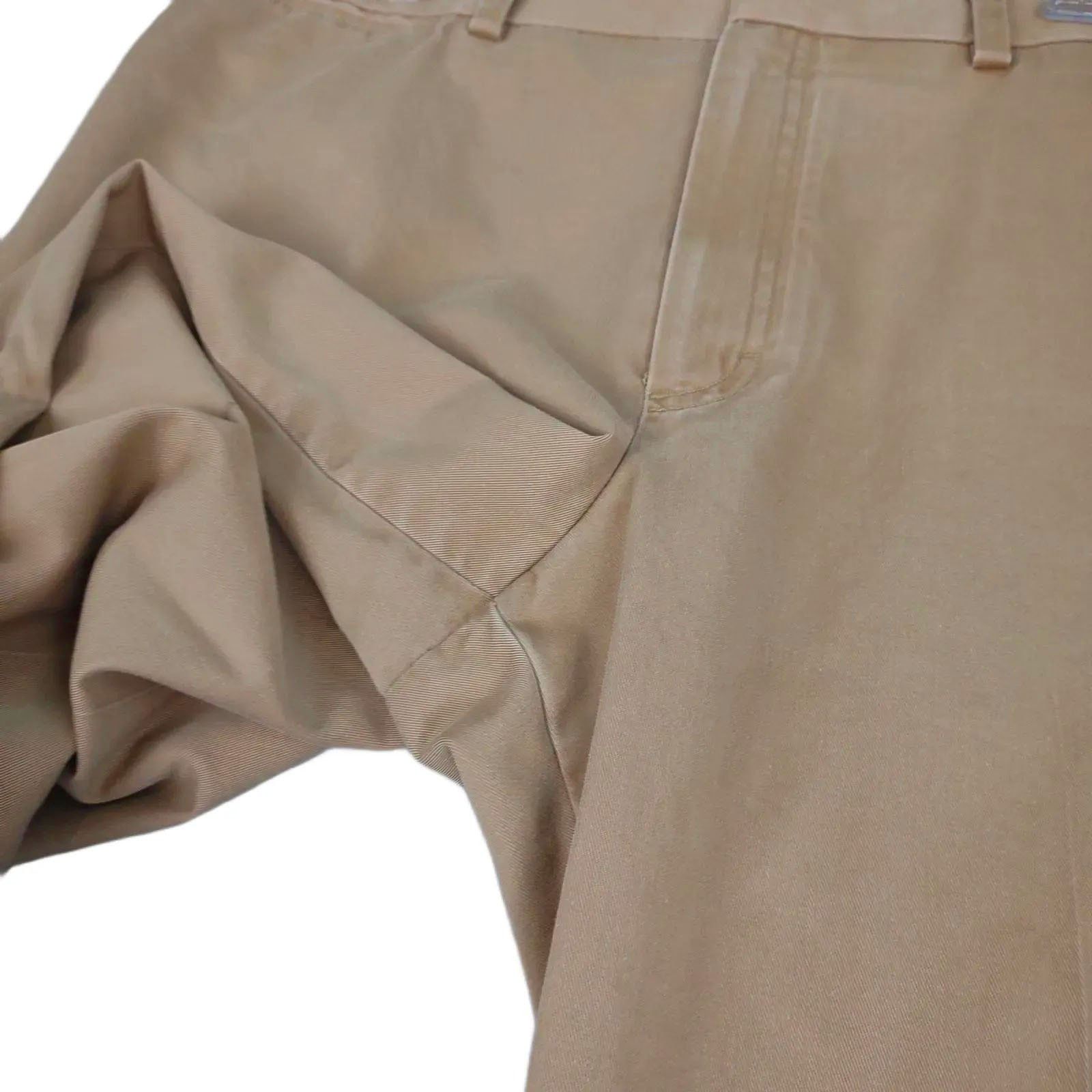 L.L. Bean LL Bean Classic Fit Men's 38x30 Flat Front Chino Tan Pants Size US 38 / EU 54 - 6 Thumbnail