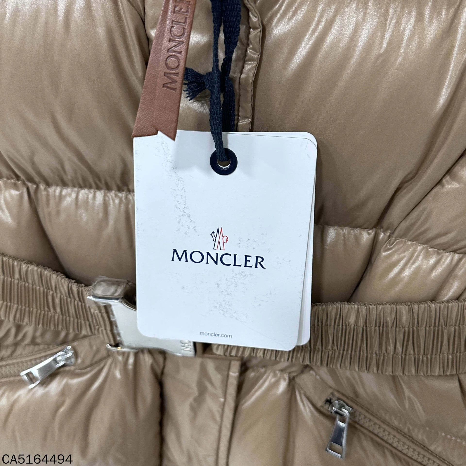 Moncler Moncler Bellevue Gold Brown Waist-Cinched Long Down Coat Size S / US 4 / IT 40 - 8 Thumbnail