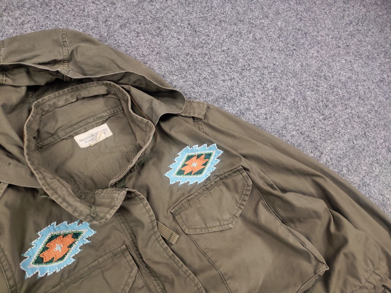 Polo Ralph Lauren Vintage Ralph Lauren Denim Supply Military M65 Hoodie Jacket Size S / US 4 / IT 40 - 7 Thumbnail